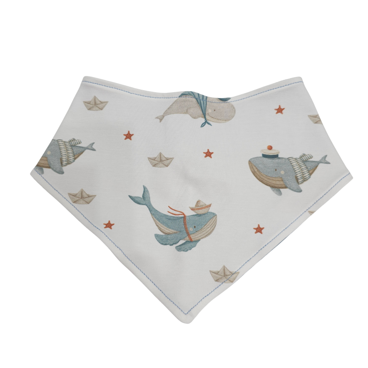 Wendehalstuch Küstenkind Wale Schiffchen